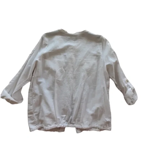 LIZ CLAIBORNE Linen Blend Button Jacket Size Large - Picture 5 of 8